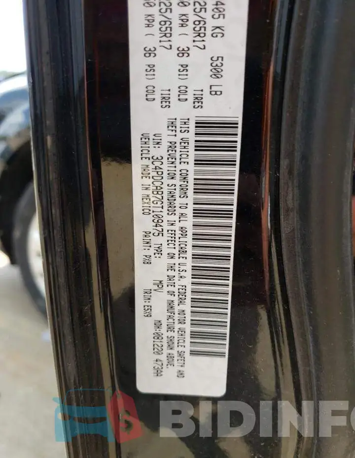 3C4PDCAB7GT109475 Photo# 10