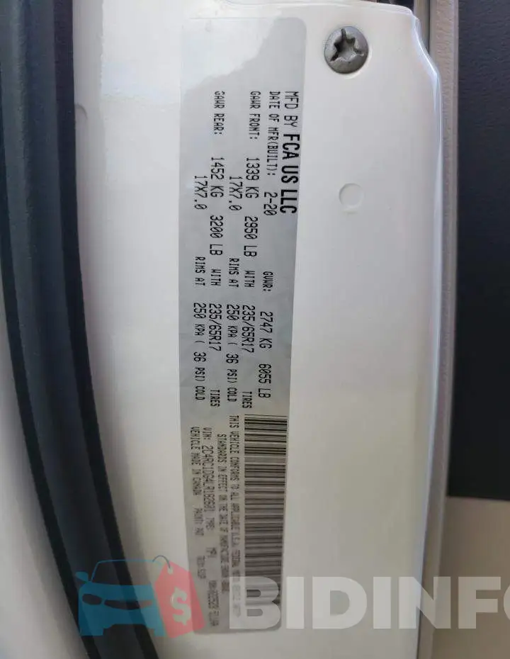 2C4RC1DG4LR182601 Photo# 10