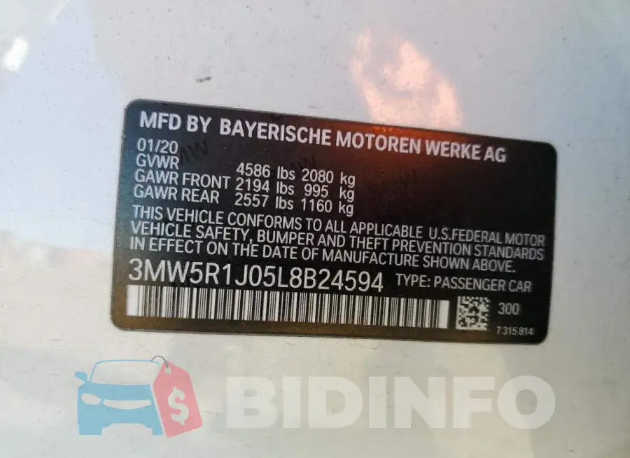 3MW5R1J05L8B24594 Photo# 10