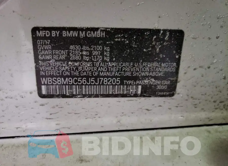 WBS8M9C56J5J78205 Photo# 10
