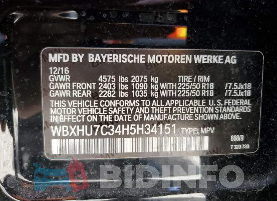 WBXHU7C34H5H34151 Photo# 10