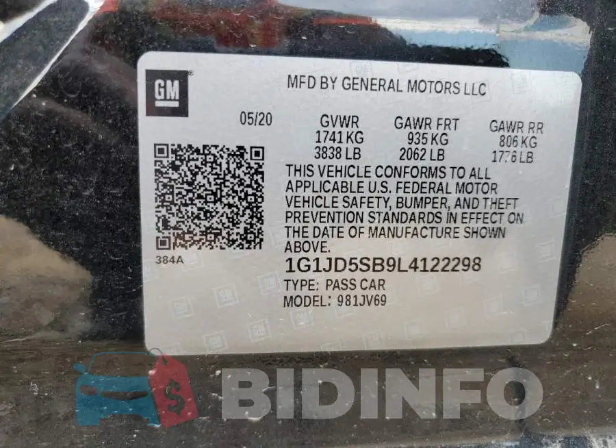 1G1JD5SB9L4122298 Photo# 10