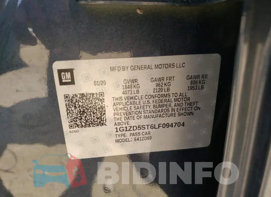 1G1ZD5ST6LF094704 Photo# 10