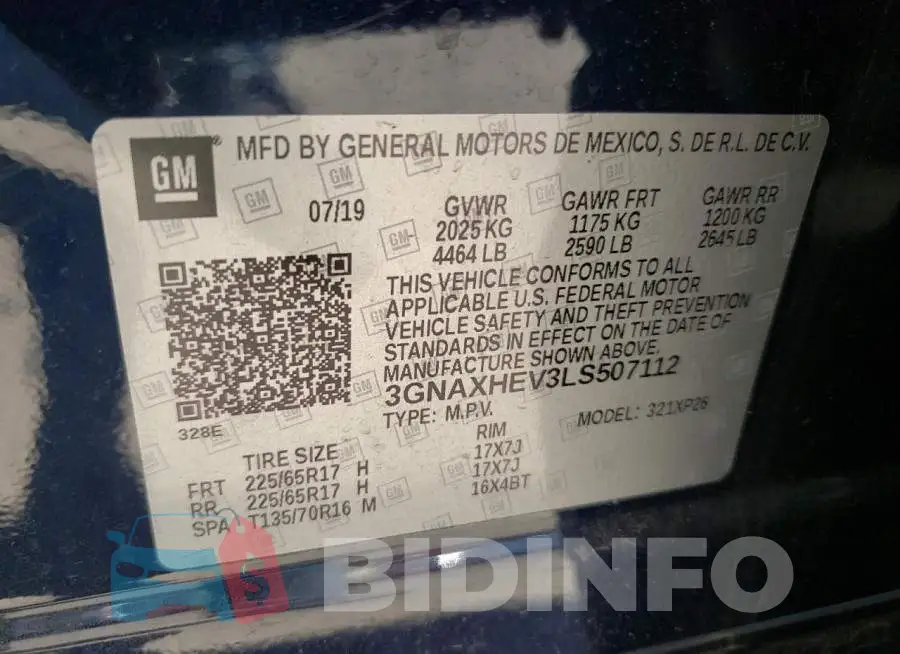 3GNAXHEV3LS507112 Photo# 10
