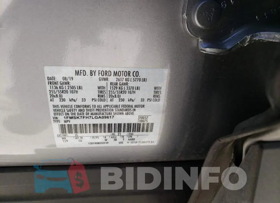 1FMSK7FH7LGA09617 Photo# 10