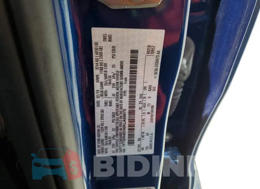 1FTER4EH6KLA69875 Photo# 10