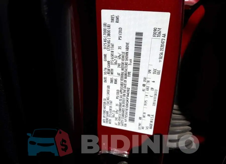 1FTEW1EG9GKF94392 Photo# 10