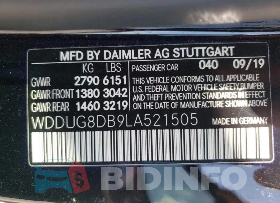 WDDUG8DB9LA521505 Photo# 10