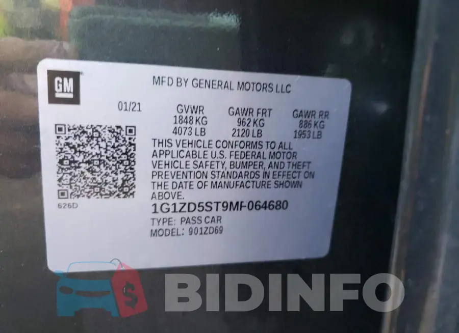 1G1ZD5ST9MF064680 Photo# 10