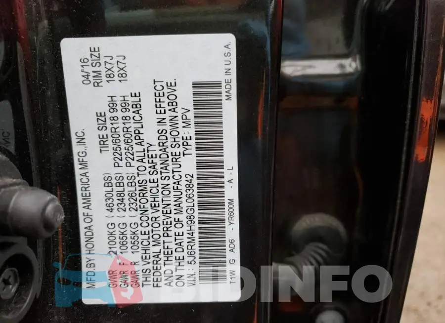 5J6RM4H98GL063842 Photo# 10