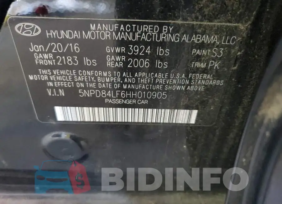 5NPD84LF6HH010905 Photo# 10