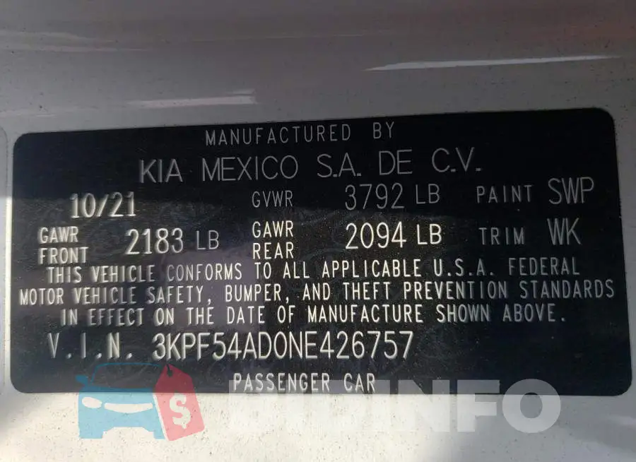 3KPF54AD0NE426757 Photo# 10