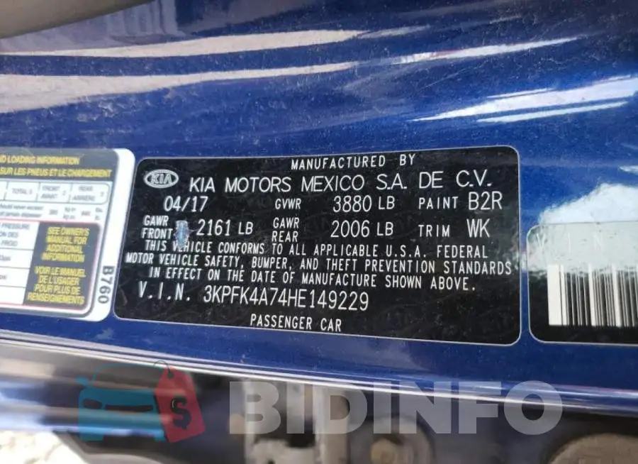 3KPFK4A74HE149229 Photo# 10