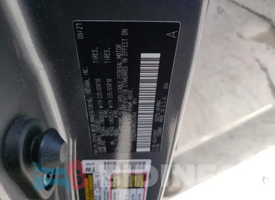 5TDGZRBH9MS557844 Photo# 10