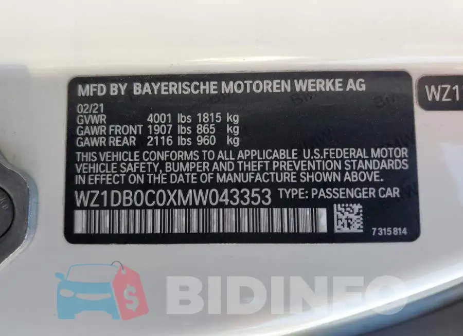 WZ1DB0C0XMW043353 Photo# 10