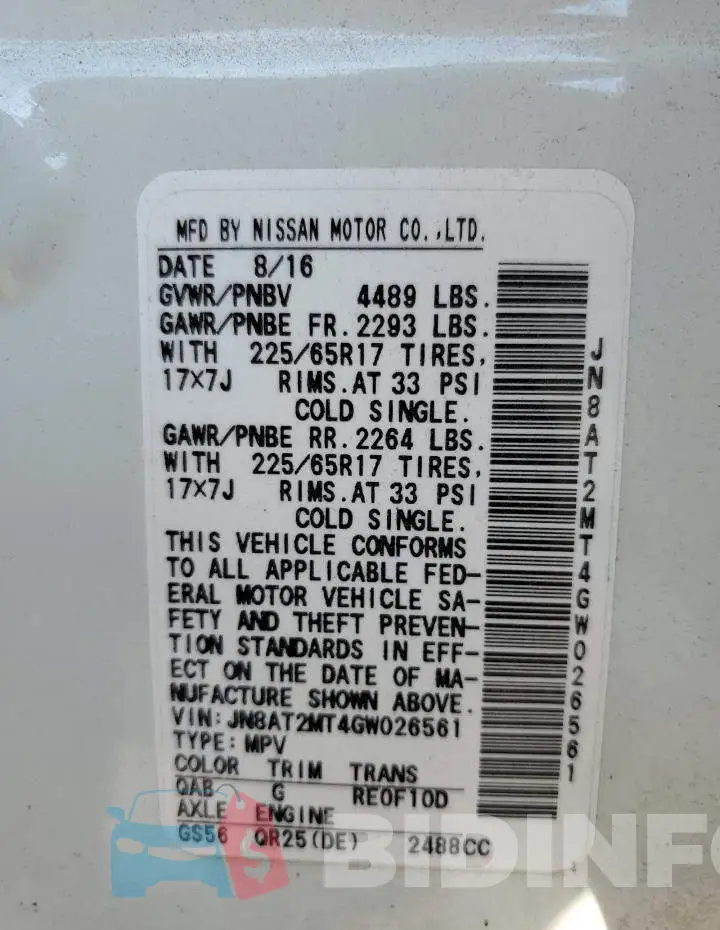 JN8AT2MT4GW026561 Photo# 10