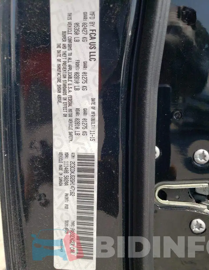 2C3CDXJG2GH147162 Photo# 10
