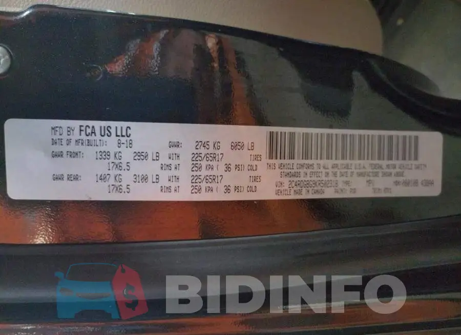 2C4RDGBG9KR502318 Photo# 10