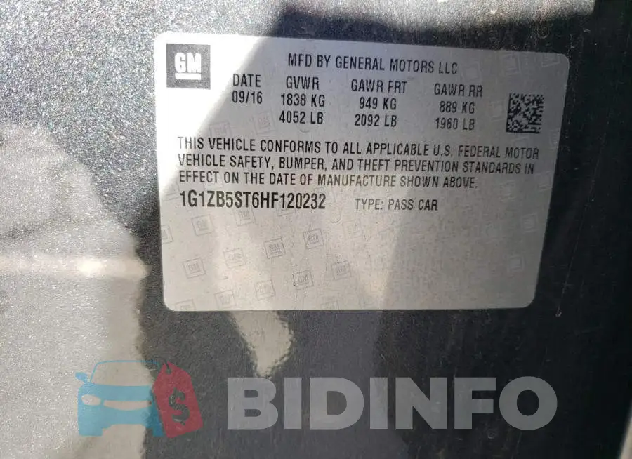 1G1ZB5ST6HF120232 Photo# 10
