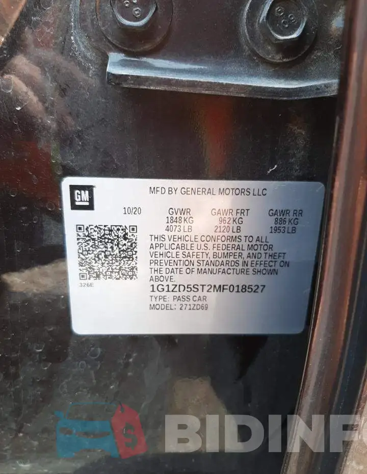 1G1ZD5ST2MF018527 Photo# 10