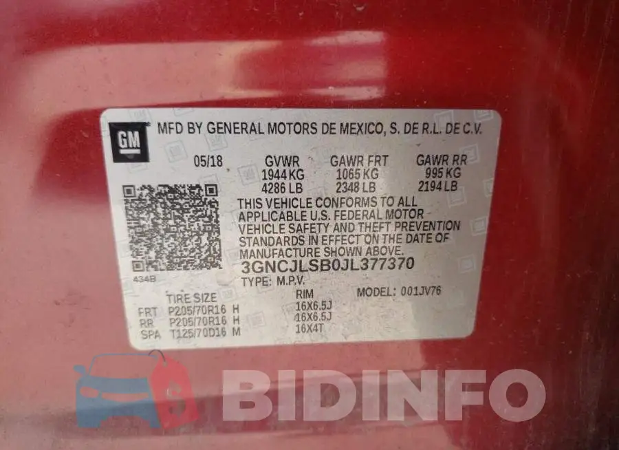 3GNCJLSB0JL377370 Photo# 10