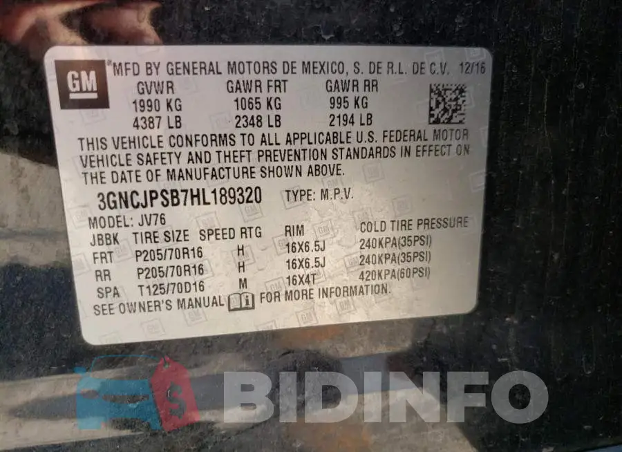 3GNCJPSB7HL189320 Photo# 10