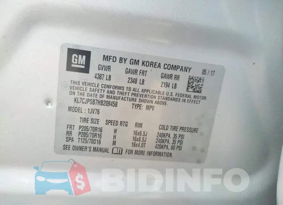 KL7CJPSB7HB209458 Photo# 10
