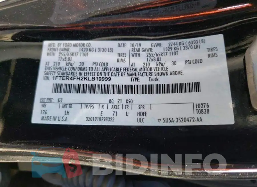 1FTER4FH2KLB10999 Photo# 10