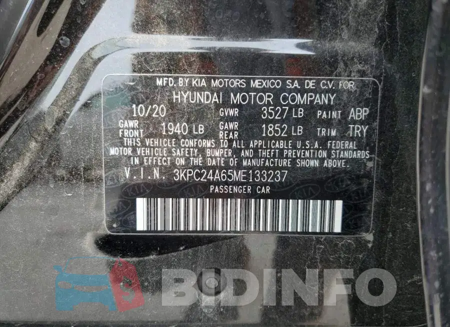 3KPC24A65ME133237 Photo# 10