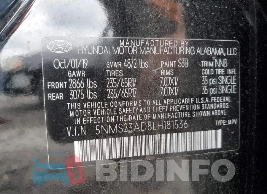 5NMS23AD8LH181536 Photo# 10