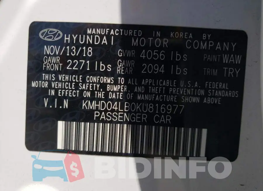 KMHD04LB0KU816977 Photo# 10