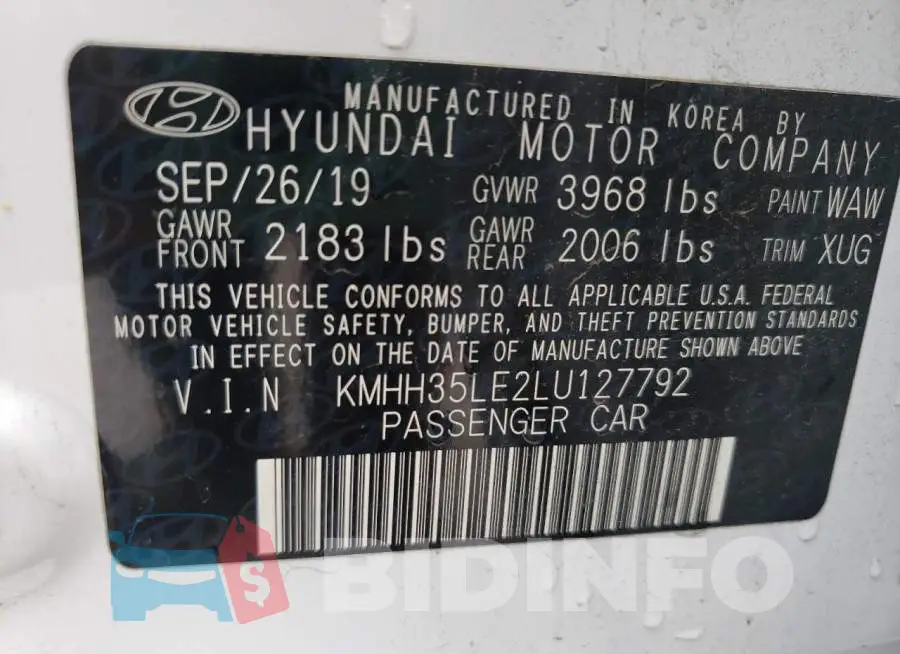 KMHH35LE2LU127792 Photo# 10