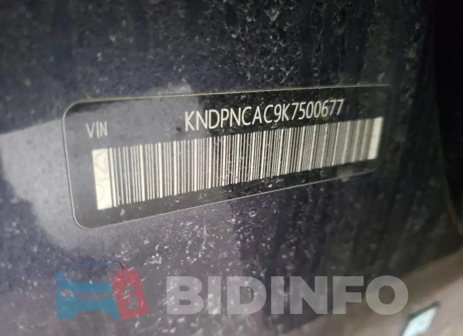 KNDPNCAC9K7500677 Photo# 10