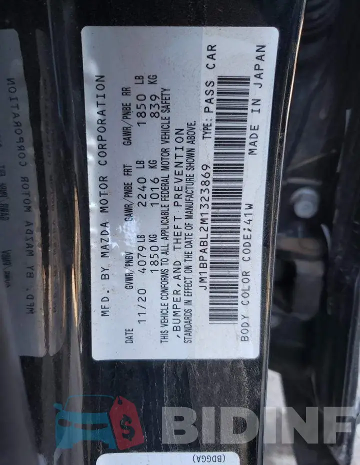JM1BPABL2M1323869 Photo# 10