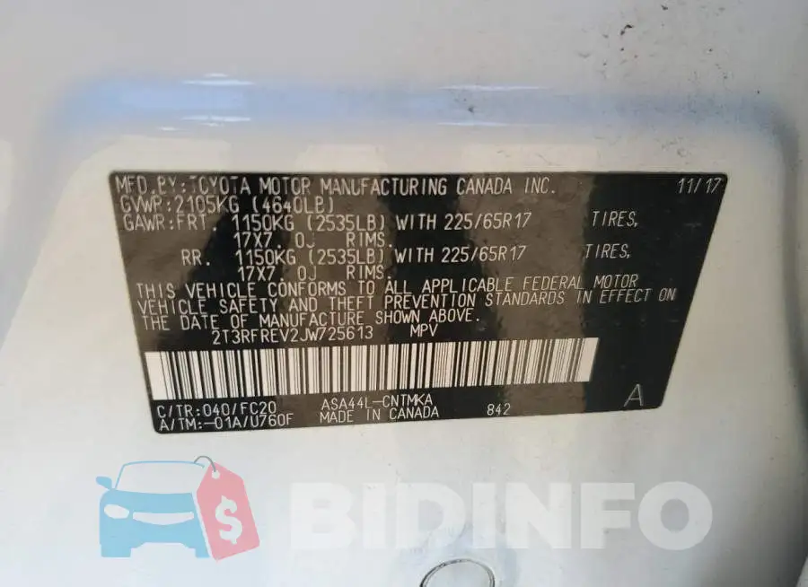 2T3RFREV2JW725613 Photo# 10