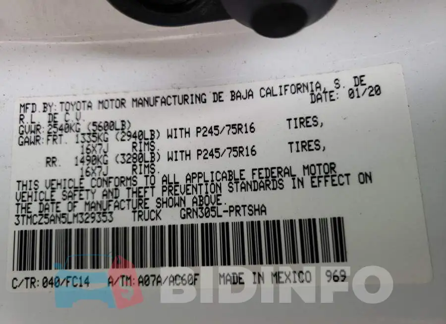 3TMCZ5AN5LM329353 Photo# 10
