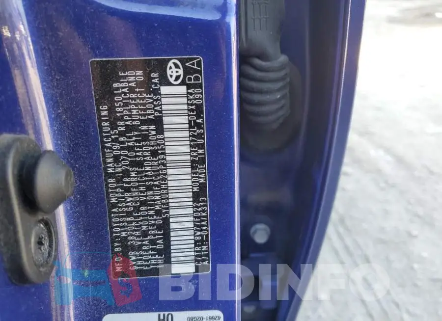 5YFBURHE2GP391508 Photo# 10