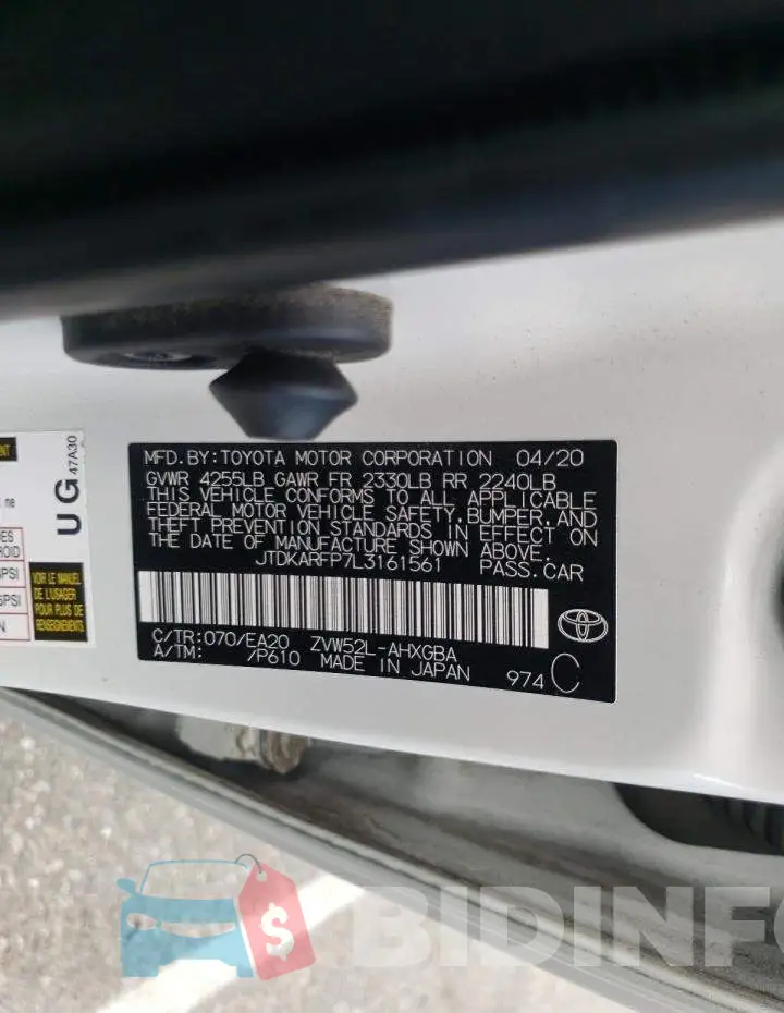JTDKARFP7L3161561 Photo# 10