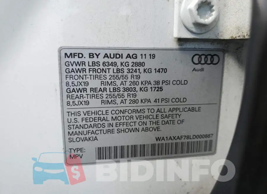 WA1AXAF78LD000667 Photo# 10
