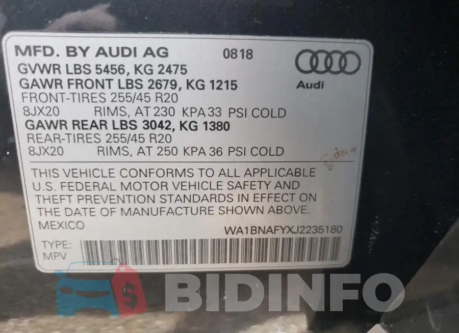 WA1BNAFYXJ2235180 Photo# 10