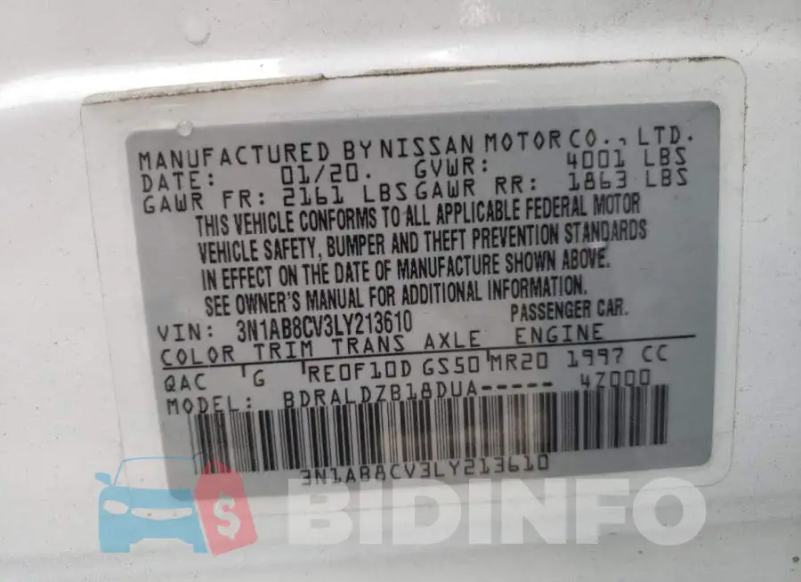 3N1AB8CV3LY213610 Photo# 10