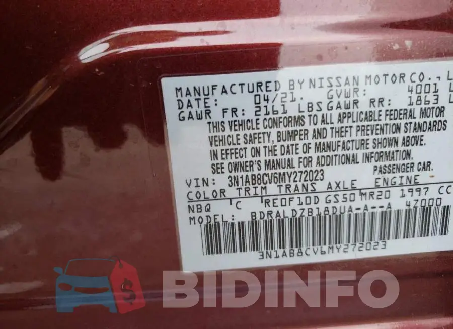 3N1AB8CV6MY272023 Photo# 10