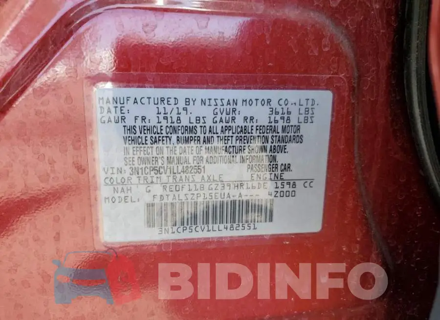 3N1CP5CV1LL482551 Photo# 10