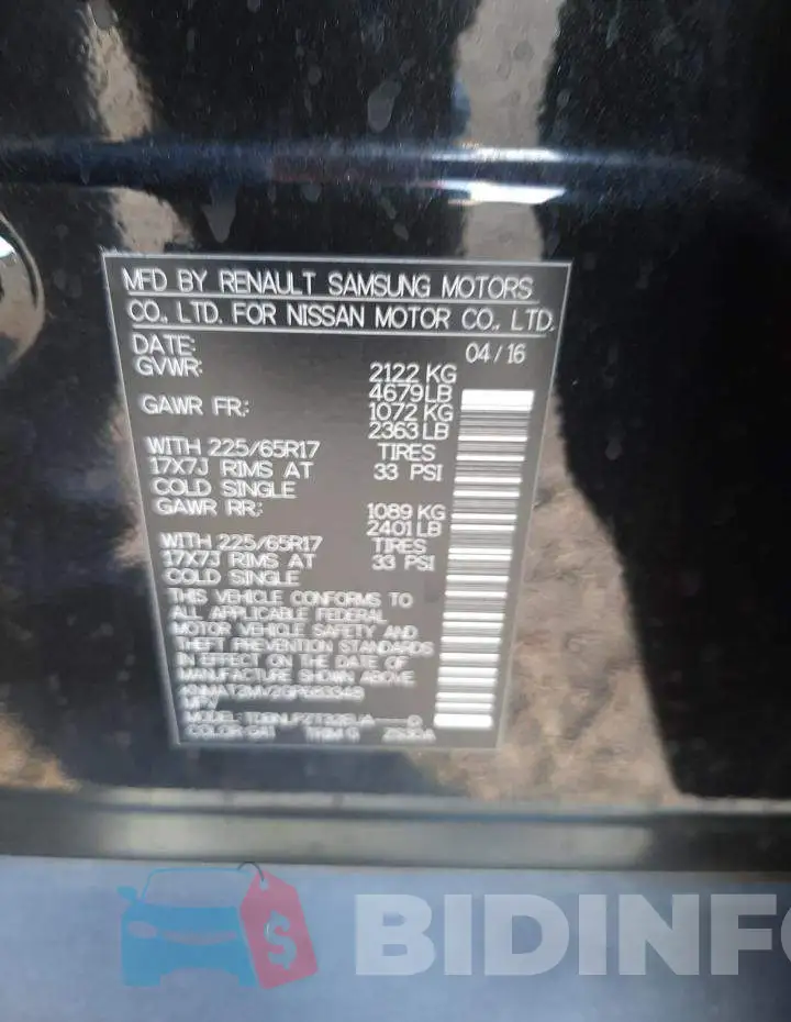 KNMAT2MV2GP683348 Photo# 10