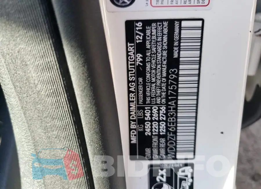 WDDZF6EB3HA175793 Photo# 10