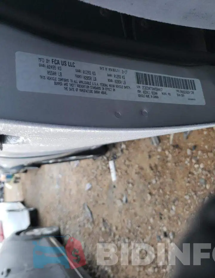 2C3CDXKT6HH584417 Photo# 10