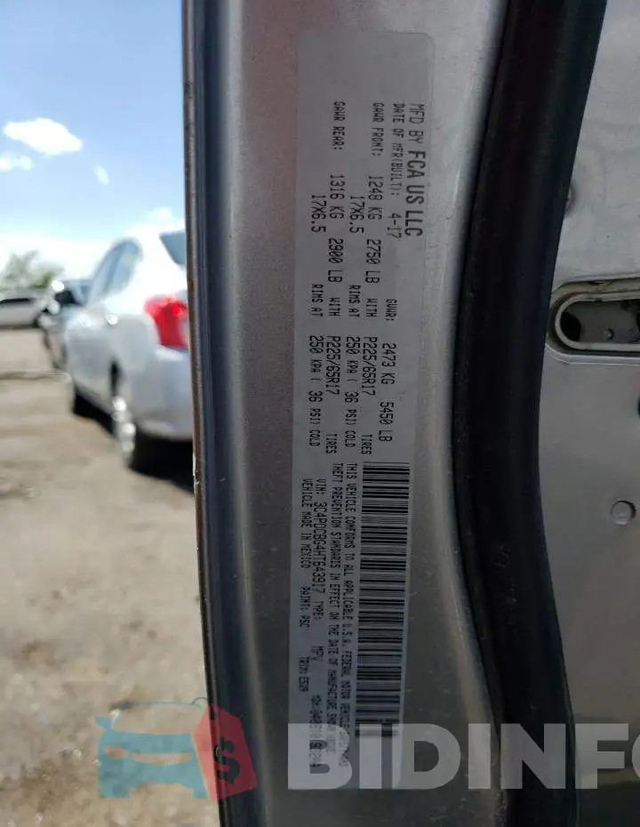 3C4PDCBG4HT643917 Photo# 10