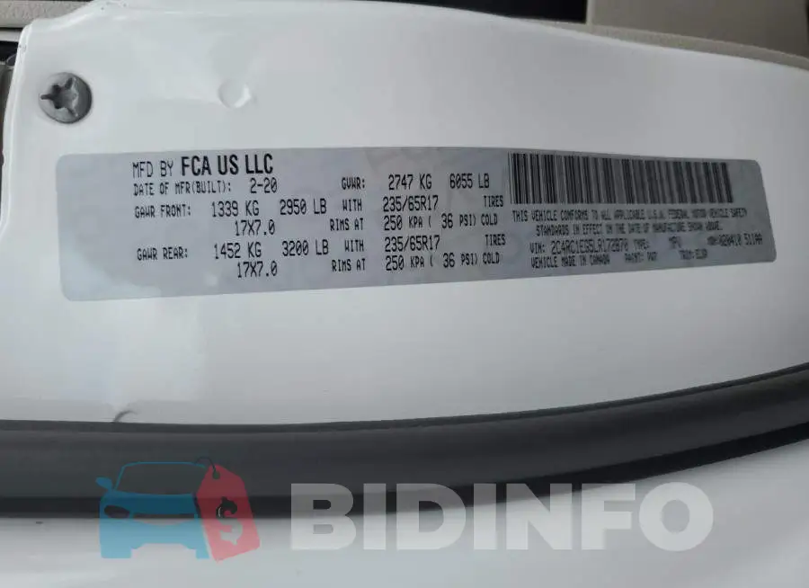 2C4RC1EG5LR172870 Photo# 10