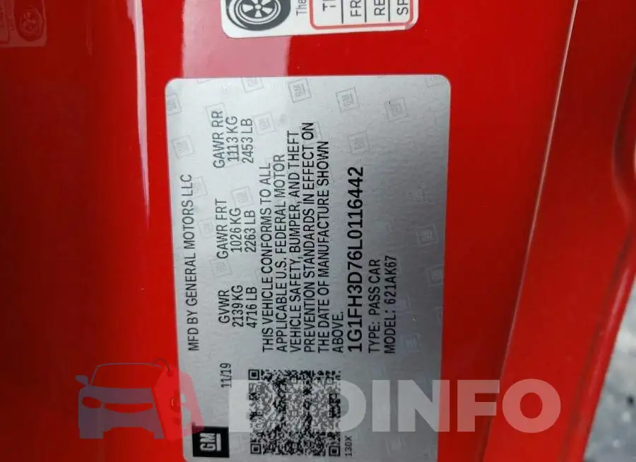 1G1FH3D76L0116442 Photo# 10