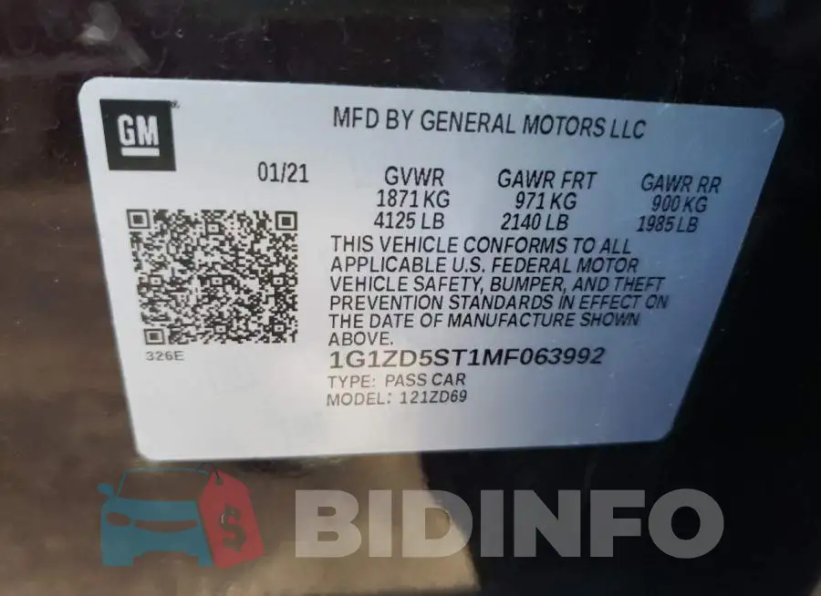 1G1ZD5ST1MF063992 Photo# 10